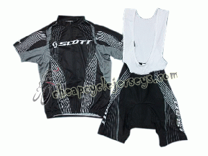 2013 Scott Blue Cycling Jersey And Bib Shorts