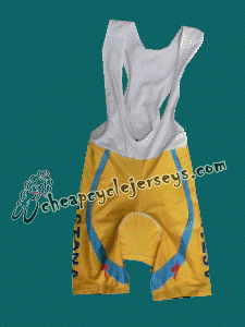 Astana Tour de France Yellow Bib Shorts